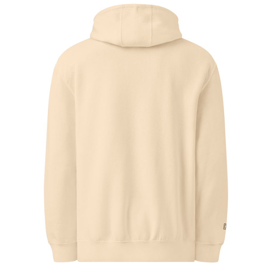 Beige, I'm a DJ, not a Jukebox Hoodie Back View