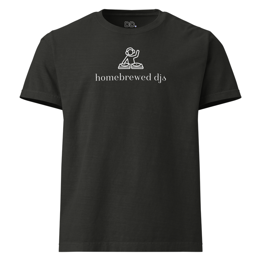 HBDJ Oversized T-Shirt - Washed Black - Front