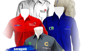 seragam-kantor, kemeja kantor, kaos kantor, jaket kantor, topi kantor, rompi kantor, rok k