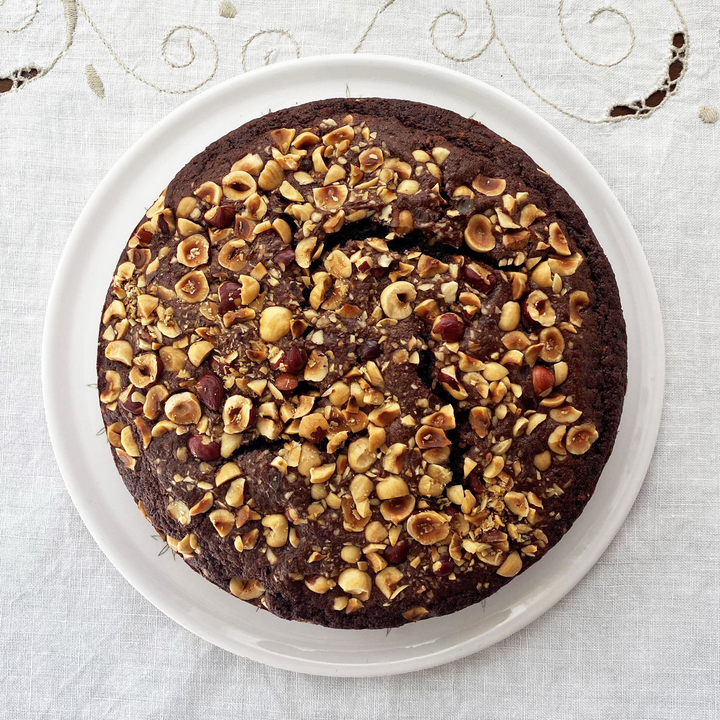 Roasted Hazelnut Chocolate Cake