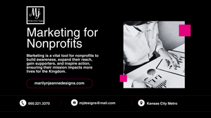 A woman working on her nonprofit's marketing