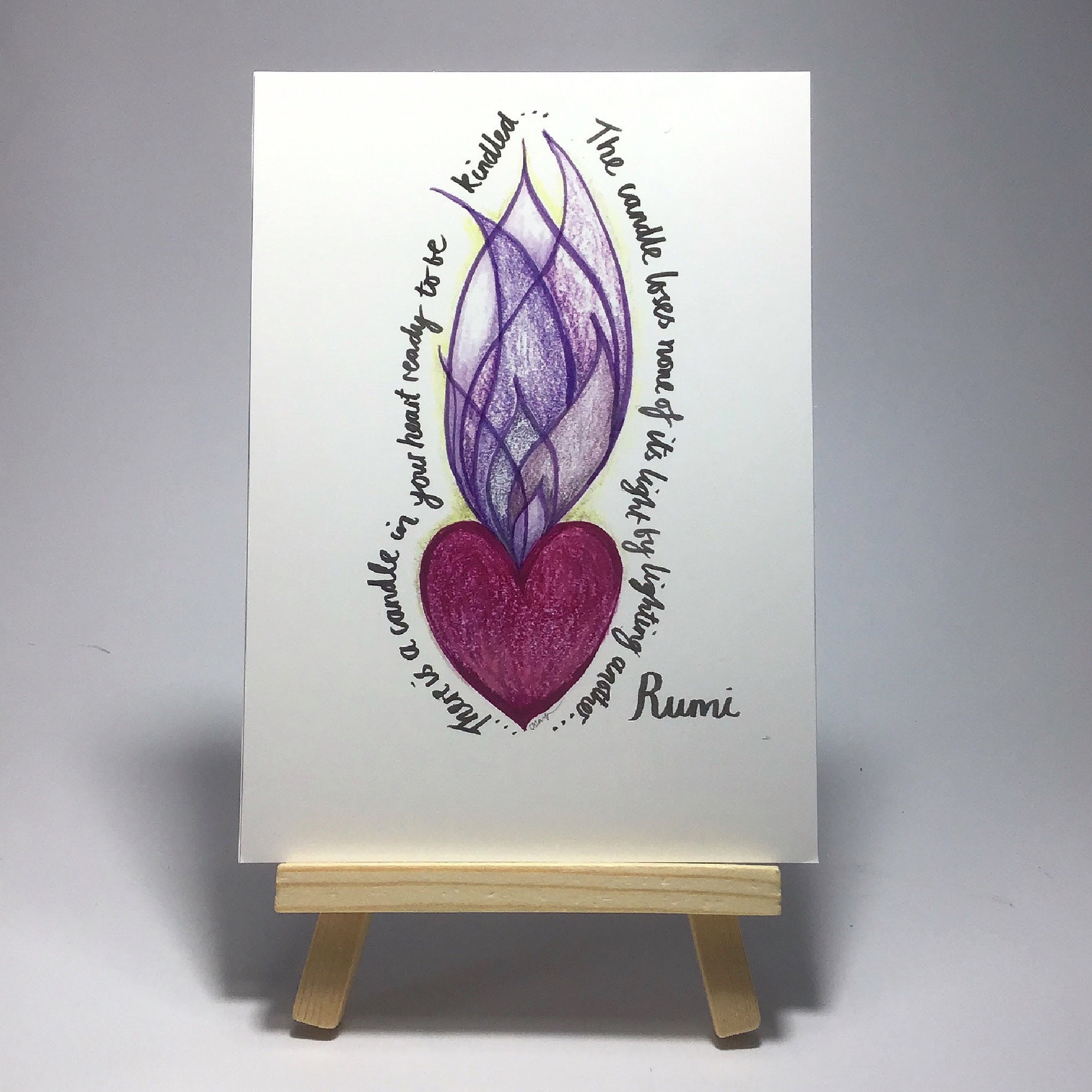 Simply be more Rumi Postcard