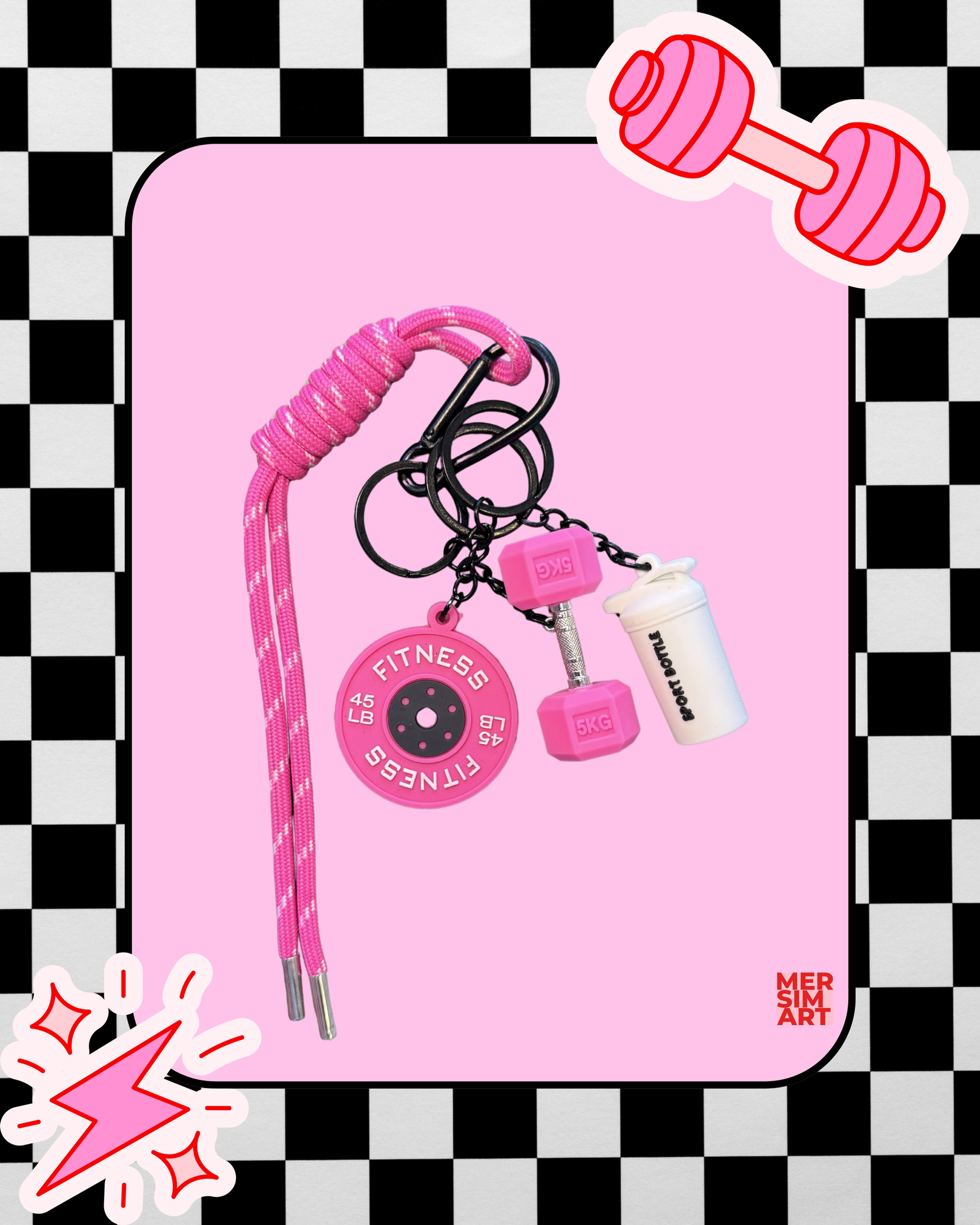 Gym Buddy Pinky Charm Kopyası