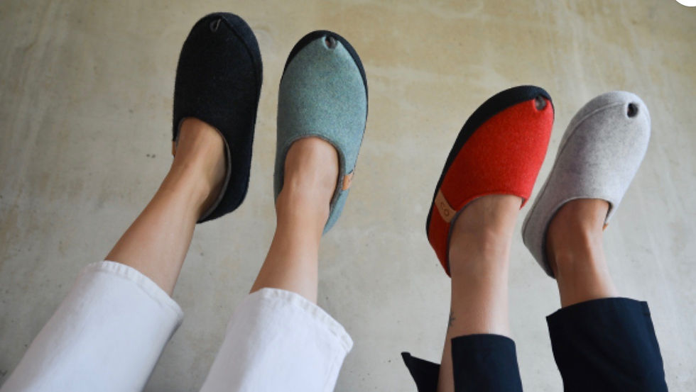 Thumbnail: Keep your feet snug at all times with the Budapest charcoal slippers from Nord Haus