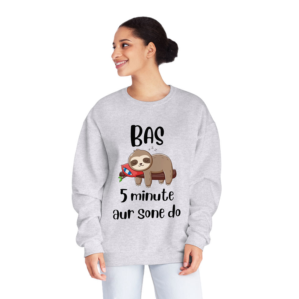 Thumbnail: 5 minute aur sone do l Desi sweatshirt l Bollywood l Lazy l Sleepy l Winter 