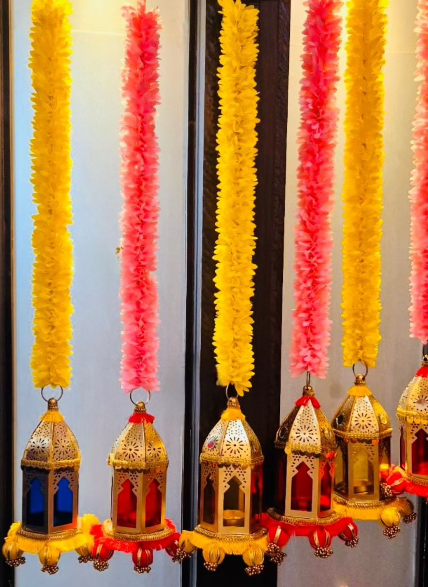 Decorative Festive Lantern, Hanging lantern, tealight metal lantern, Diwali deco