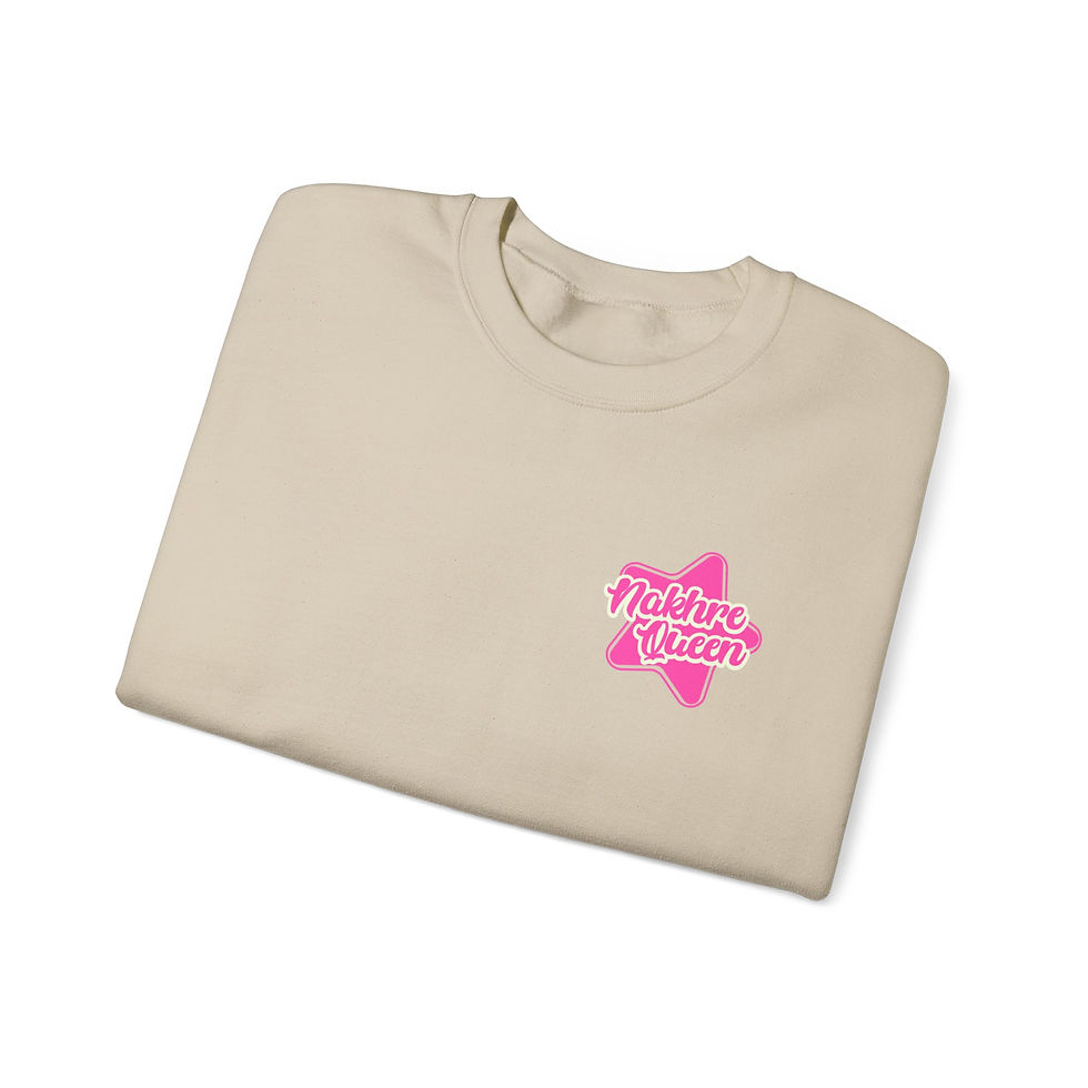 Thumbnail: Nakhre Queen Sweatshirt -Unisex, Gift for her, Bollywood, Mother's Day, Desi Tee