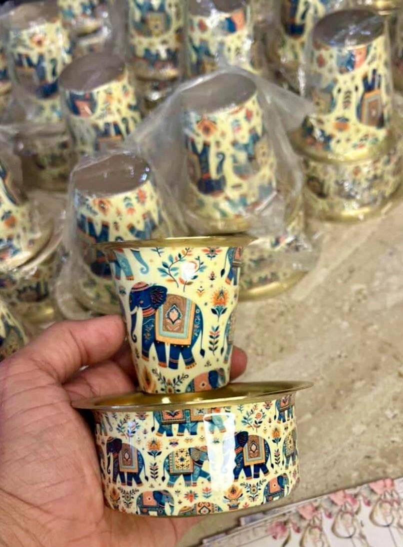 Thumbnail: Davara  Brass Coffee cup set