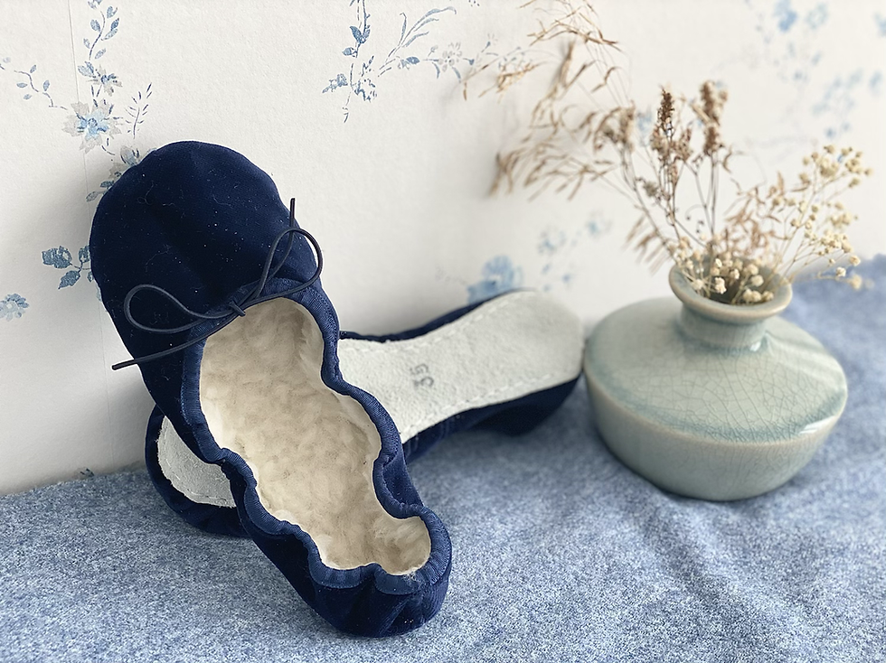 Miniatura: Zapatillas Borrego azules