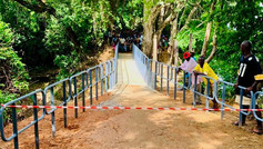New Footbridge That Enables Local Village Children to Get to School