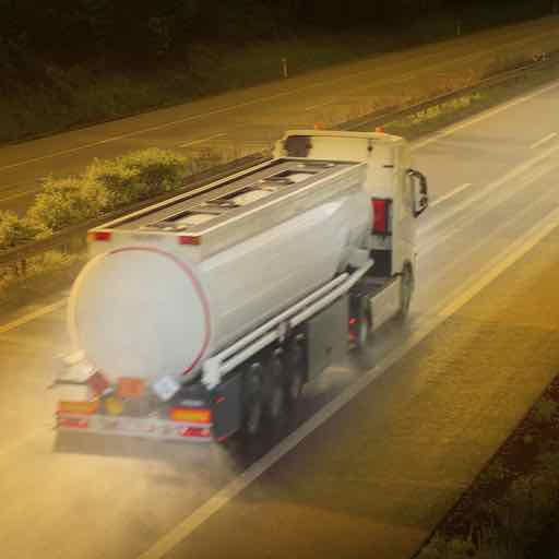 Tanker distributing bioethanol and renewable fuel in Africa