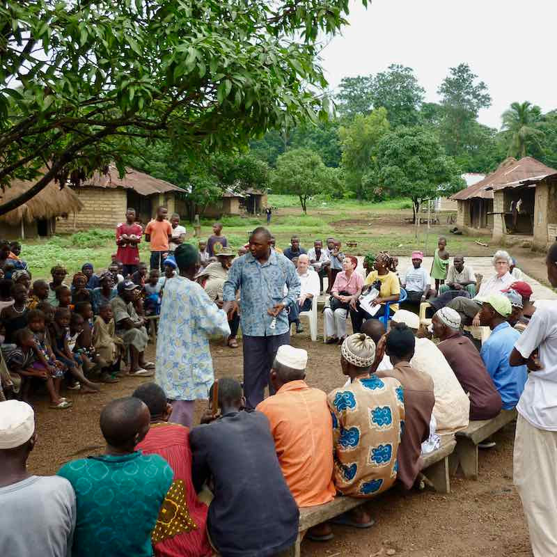 Sunbird Bioenergy’s farmer out-reach meeting in Sierra Leone