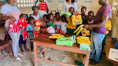 Distribution of School Materiels Supplied by Sunbird