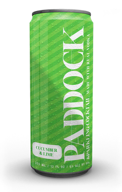 12 ounce, green, sleek can.