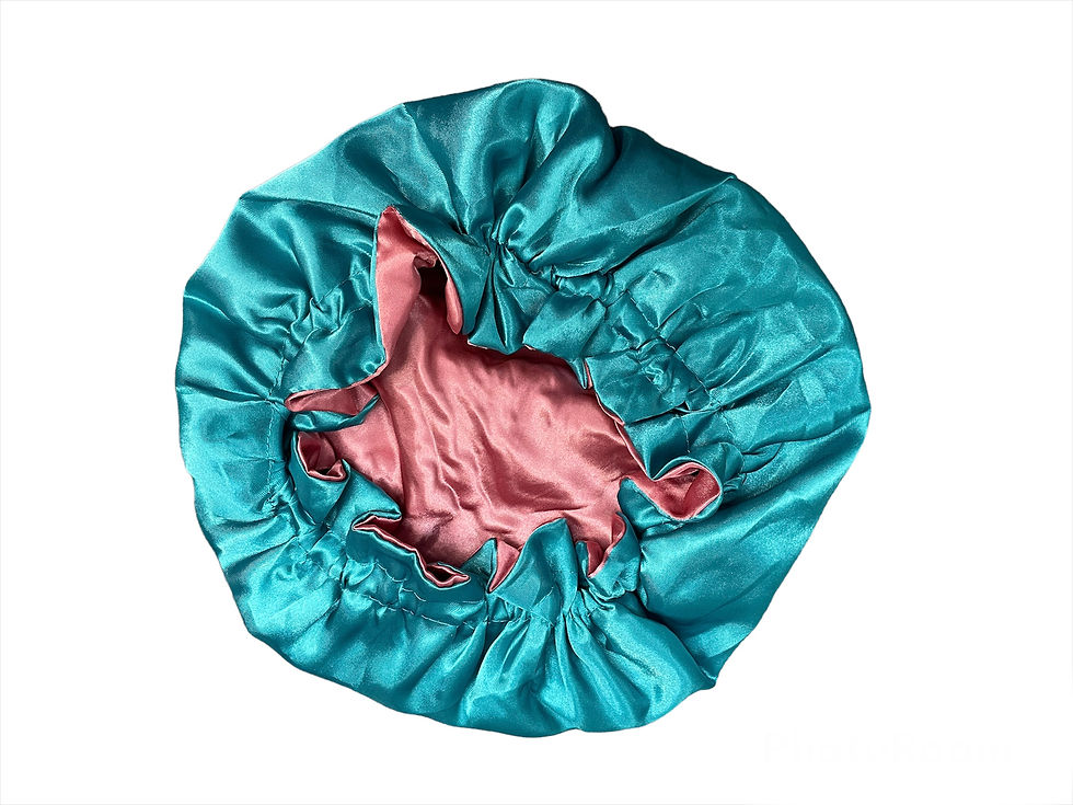 Thumbnail: Kids Teal and Pink Bonnet 