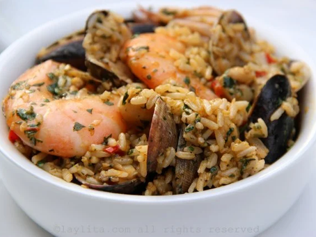 Arroz con camarones