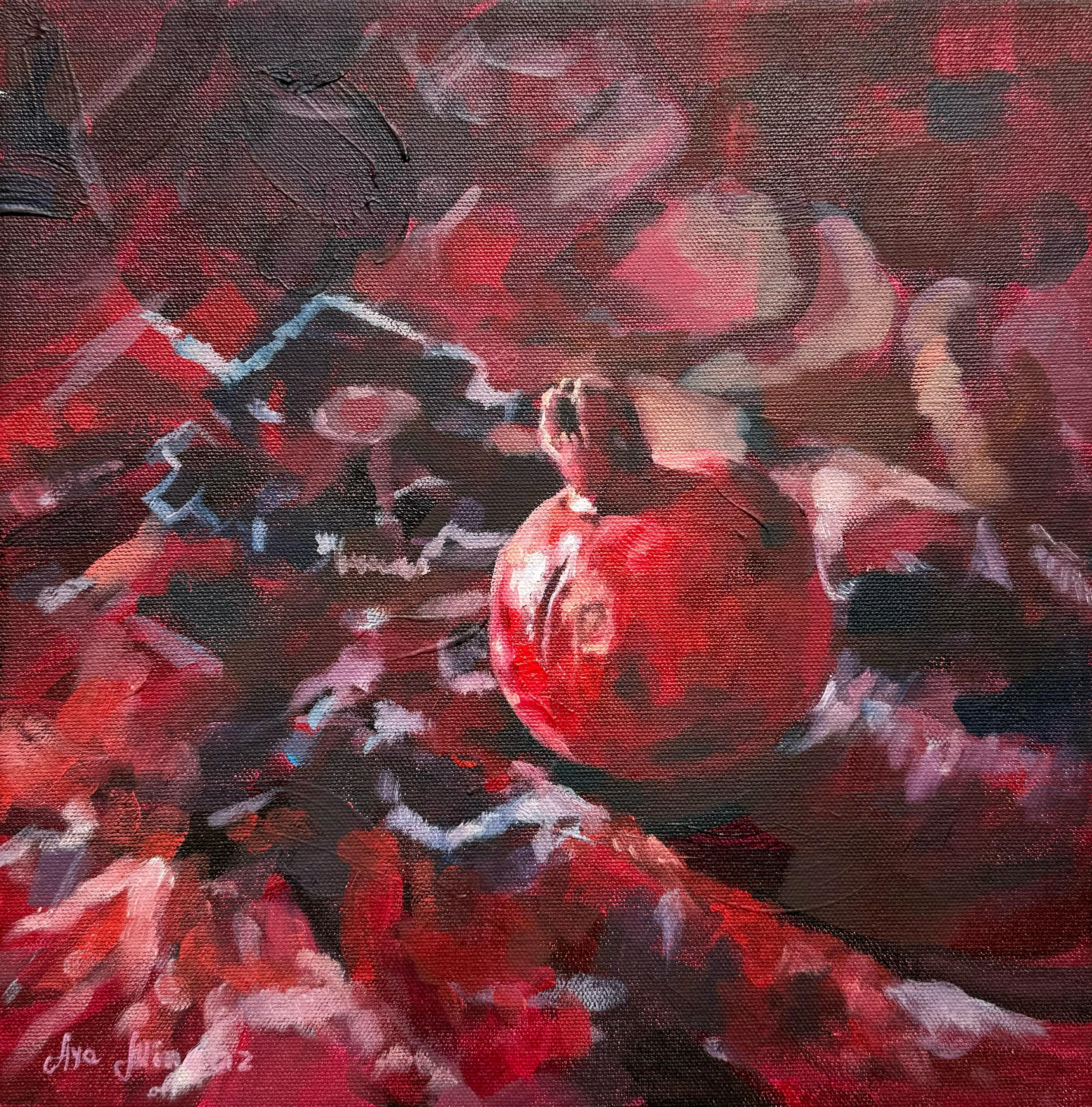 Aya Mingazova - Pomegranate On Red
