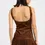 Thumbnail: Belted Suede Pleat Mini Dress