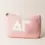 Thumbnail: Sorority Greek Letter Teddy Pouch - Blush