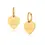 Thumbnail: Huggie Earrings: Heart Tag