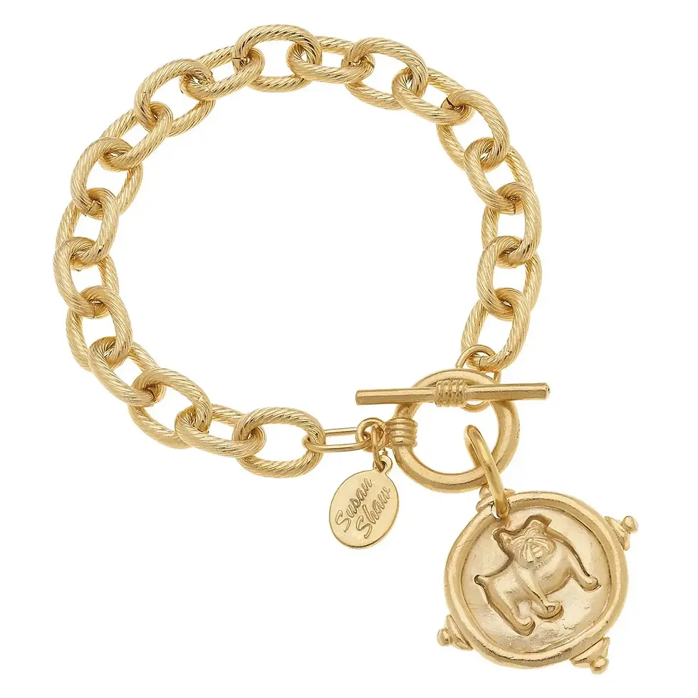Thumbnail: Susan Shaw Gold Italian Intaglio Bracelet