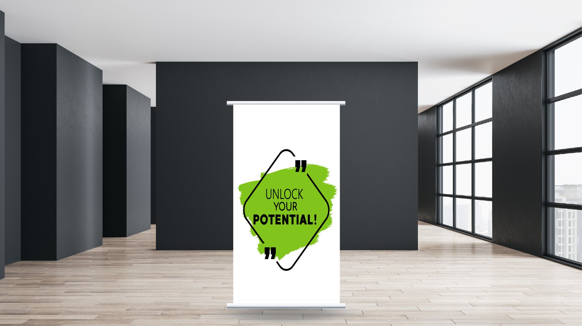 Retractable Banner - Positive Motivation - HMRB7046