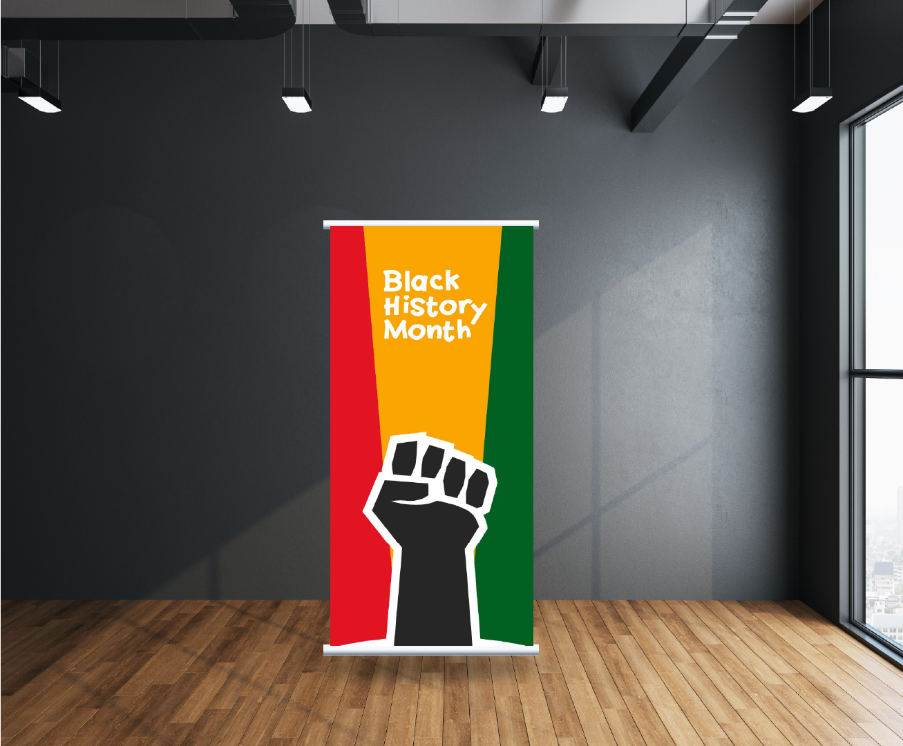 Retractable Banner - Black History Month - HMRB4012