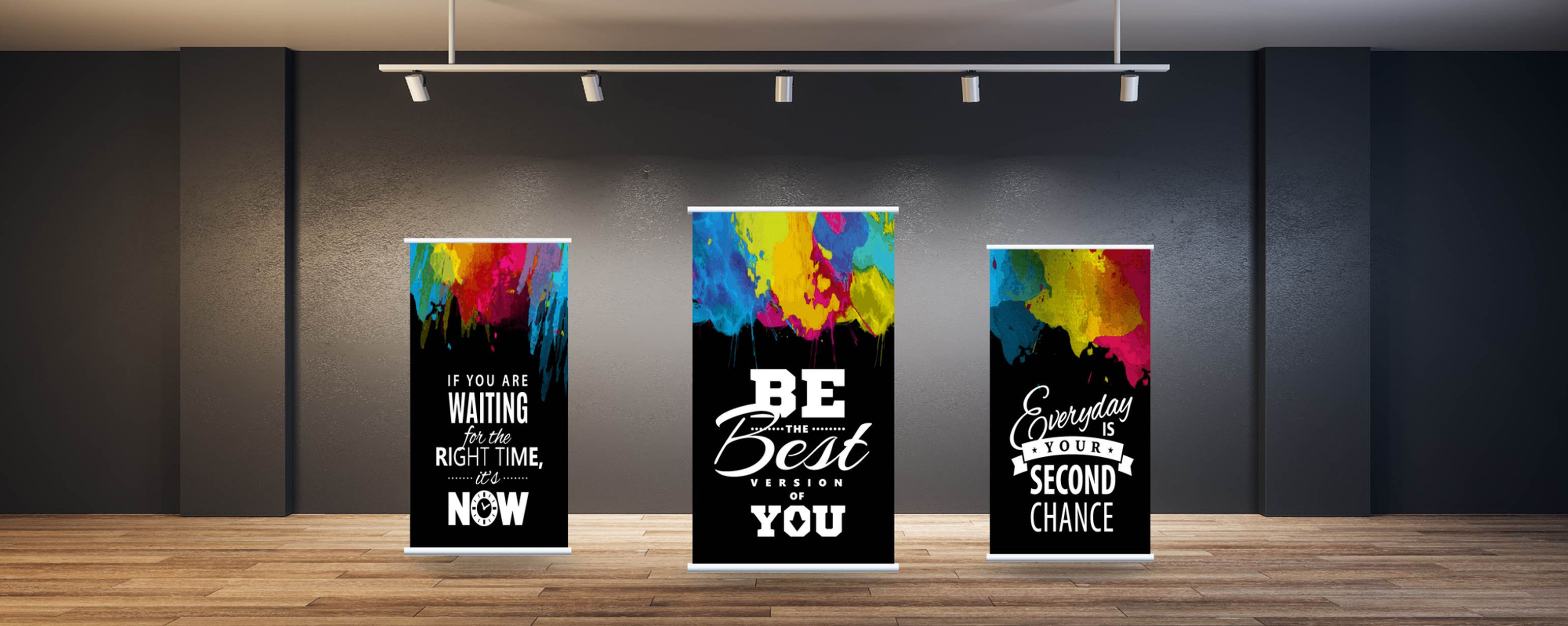 Retractable Banner - Positive Motivation - HMRB1050 (set)