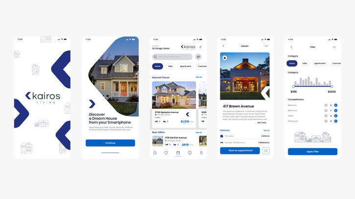 Kairos - Traveling and Booking Application / Product and APP Design UX/UI
