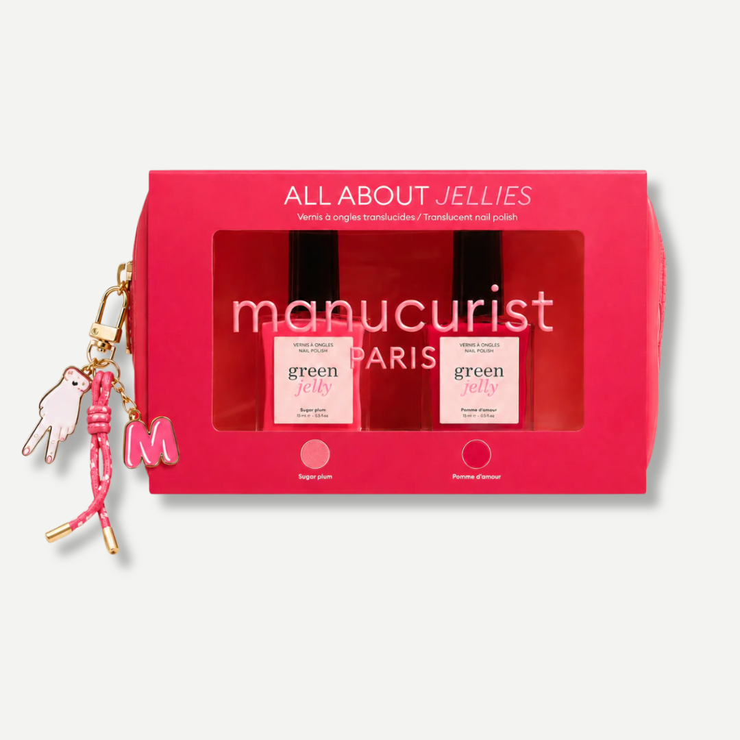 Manucurist Green™ Jelly Nail Polish Duo Set with Mini Pouch + Charm