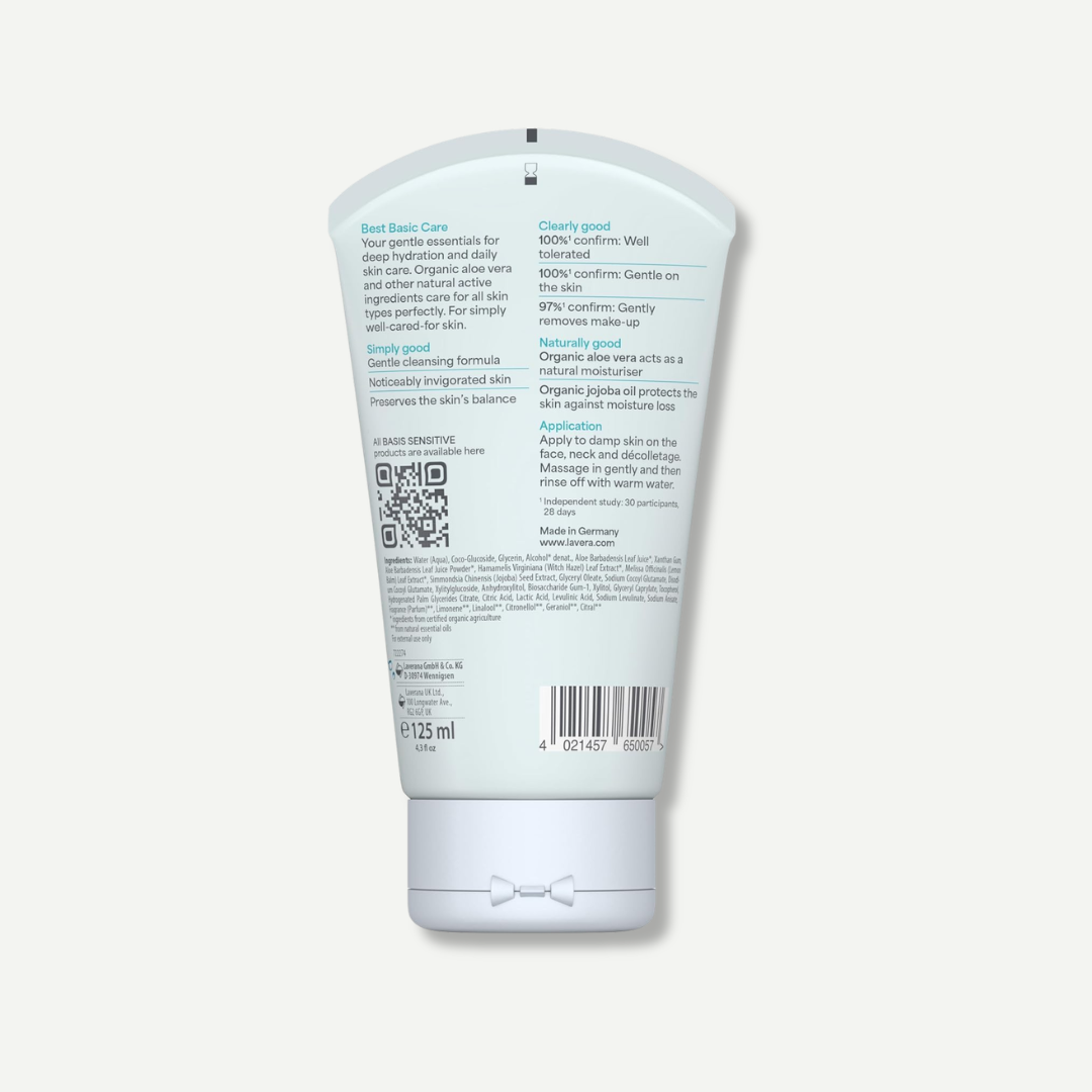 Lavera Organic Basis Sensitiv Cleansing Gel 125ml