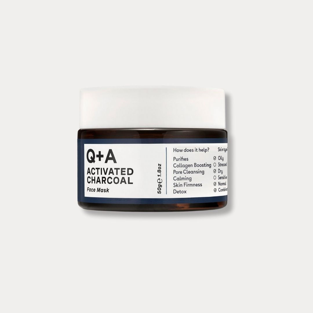 Q+A Activated Charcoal Face Mask 50g
