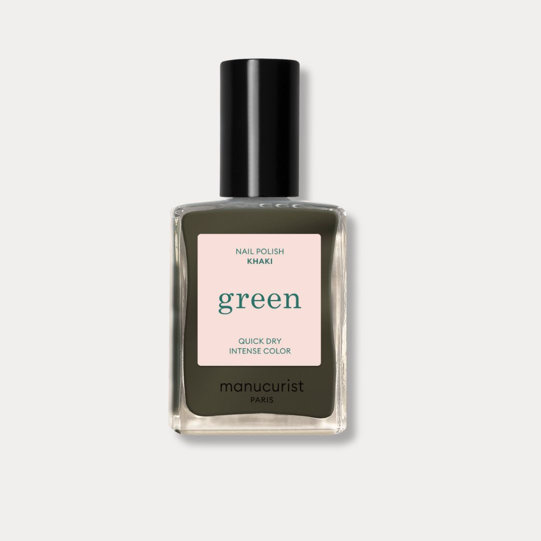 Manucurist Green™: Khaki Camouflage Green Natural Nail Polish 15ml