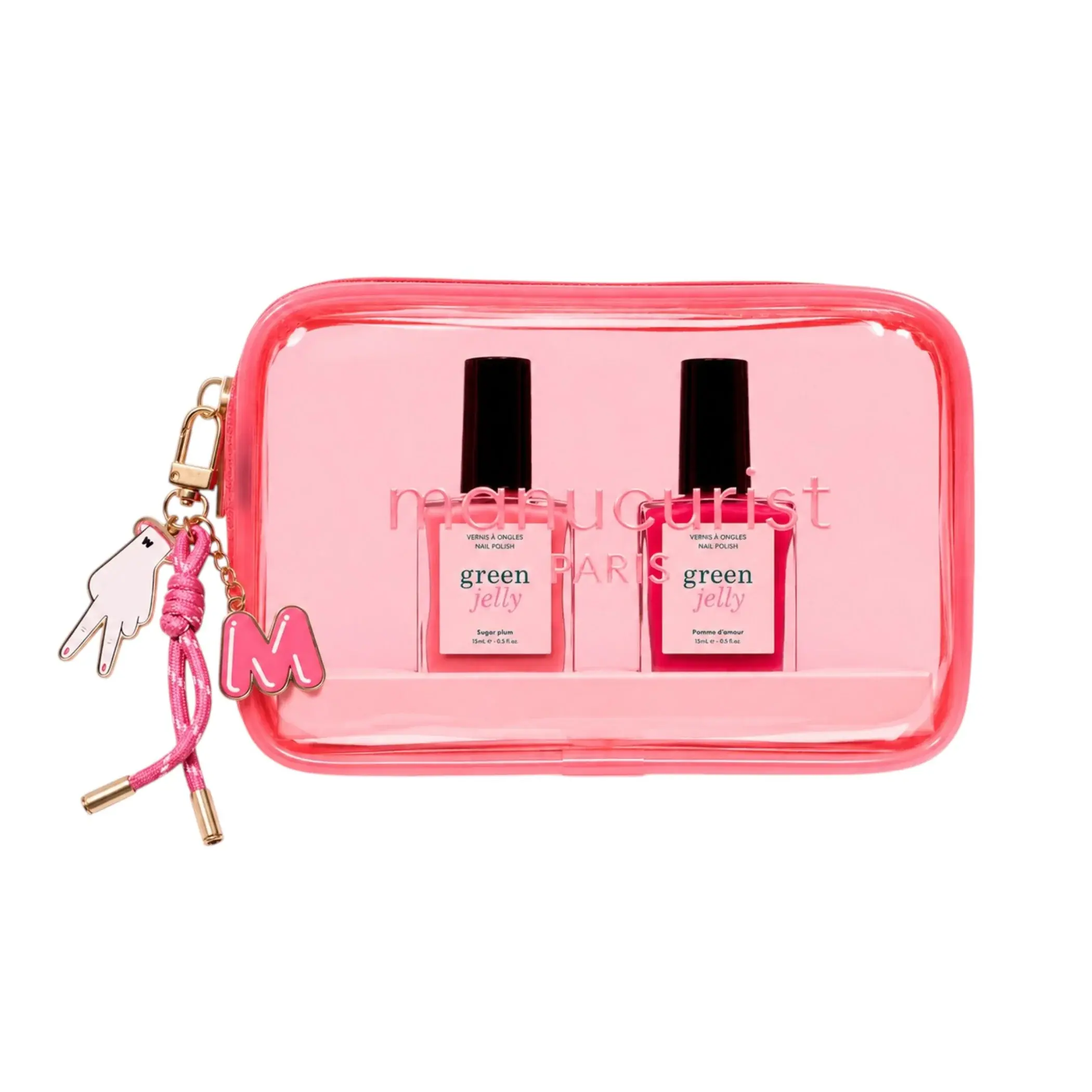 Manucurist Green™ Jelly Nail Polish Duo Set with Mini Pouch + Charm