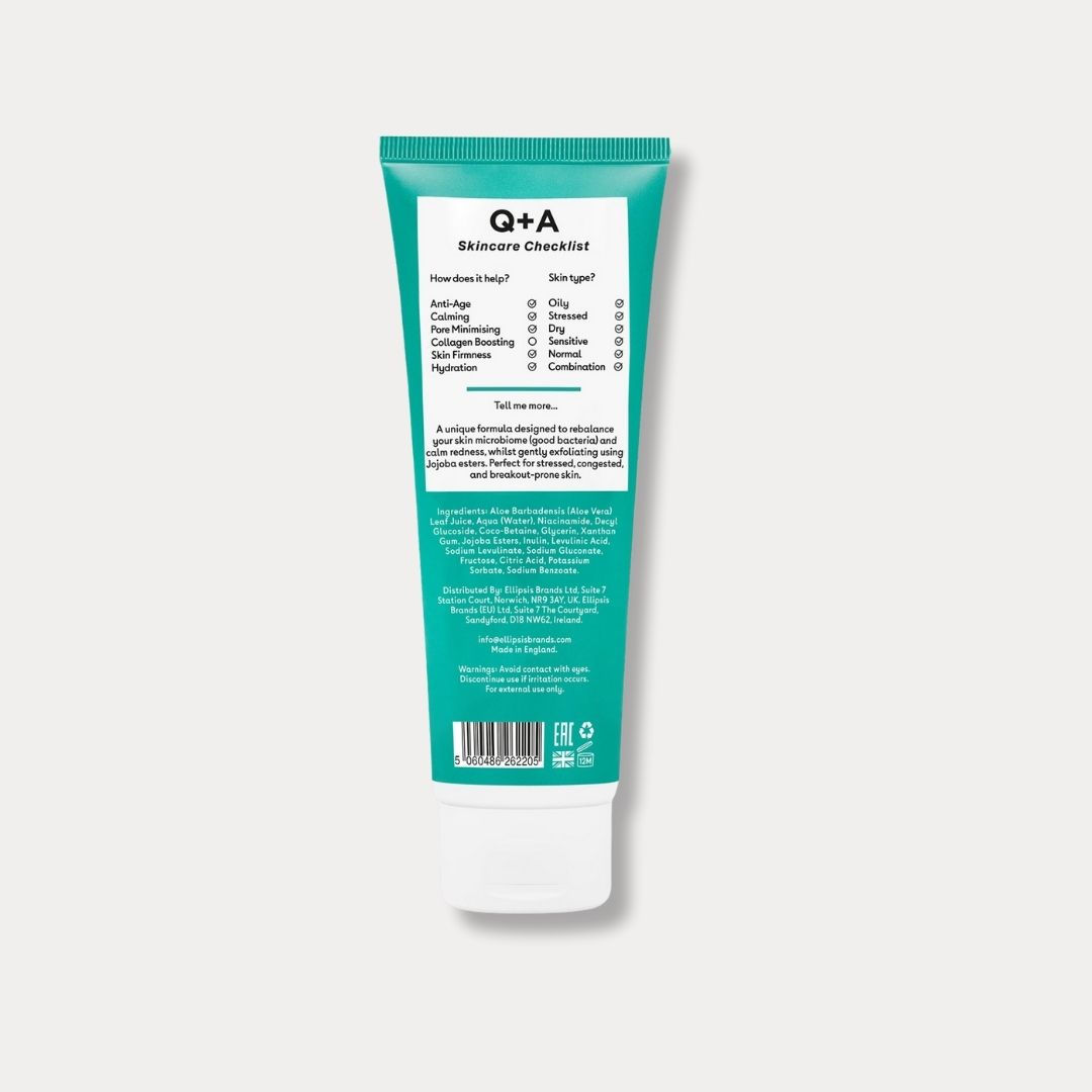 Q+A Niacinamide Gentle Exfoliating Face Cleanser 125ml