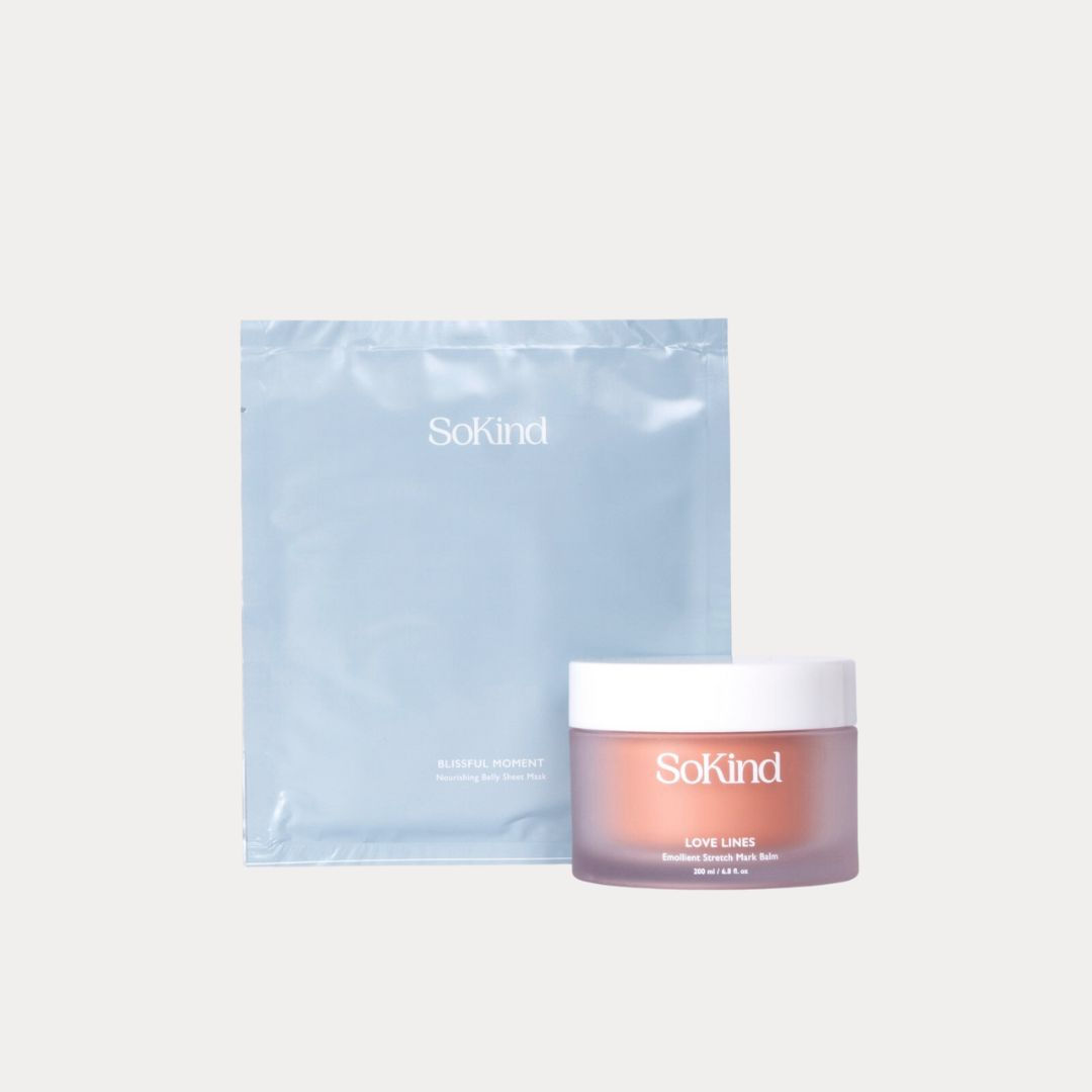 SoKind The Stretch Mark Duo Set | Belly Sheet Mask + Stretch Mark Balm