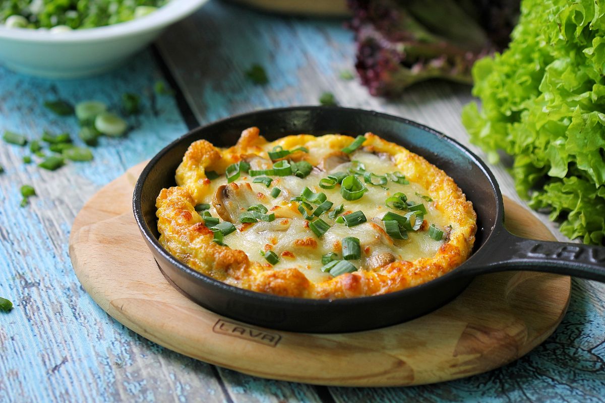 Fırında Kaşarlı Lor Omlet görseli