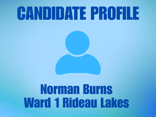 Norman Burns Running for Ward 1 Council Seat
