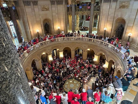 Minnesotans rally at the Capitol against abortion deception in ERA bill 