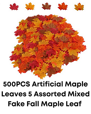 artificial maple leaves
