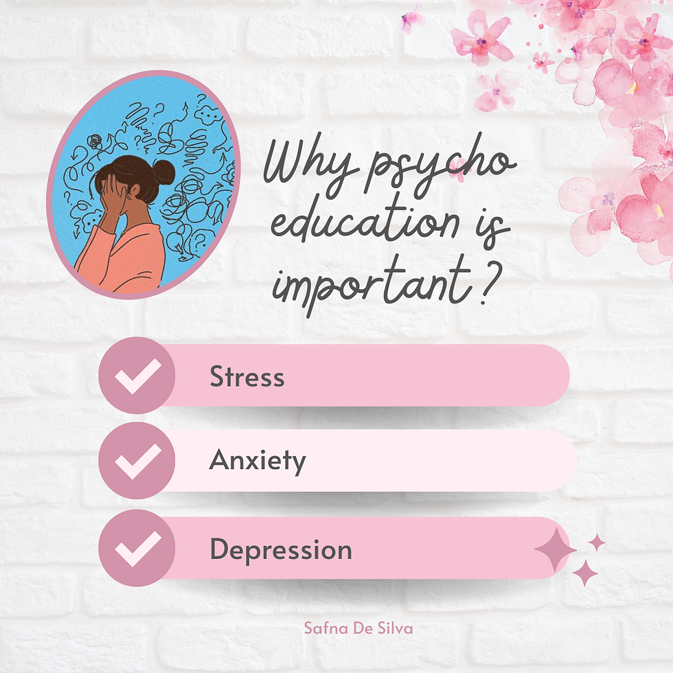 Why psycho education is important ?