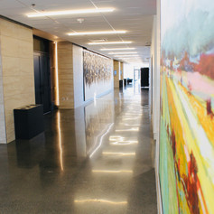 GREY POLISHED CONCRETE - large aggregate