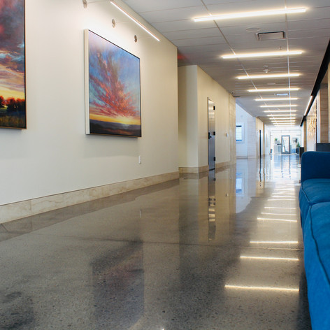 GREY POLISHED CONCRETE - large aggregate