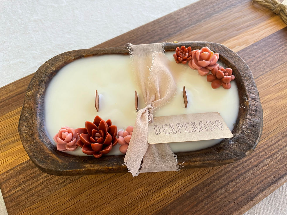 Large Desperado Dough Bowl Candle