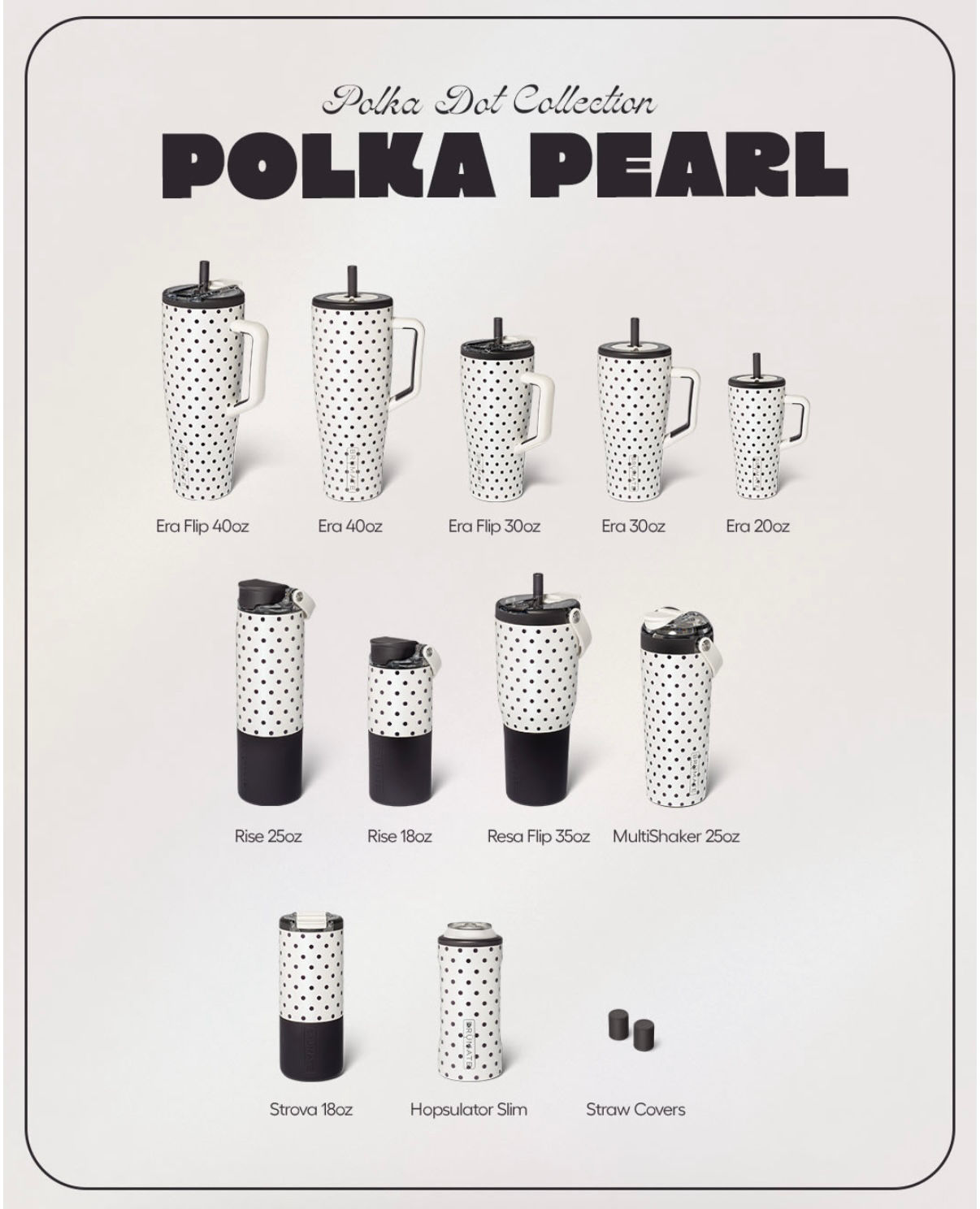 Brumate Era 30oz Polka Pearl