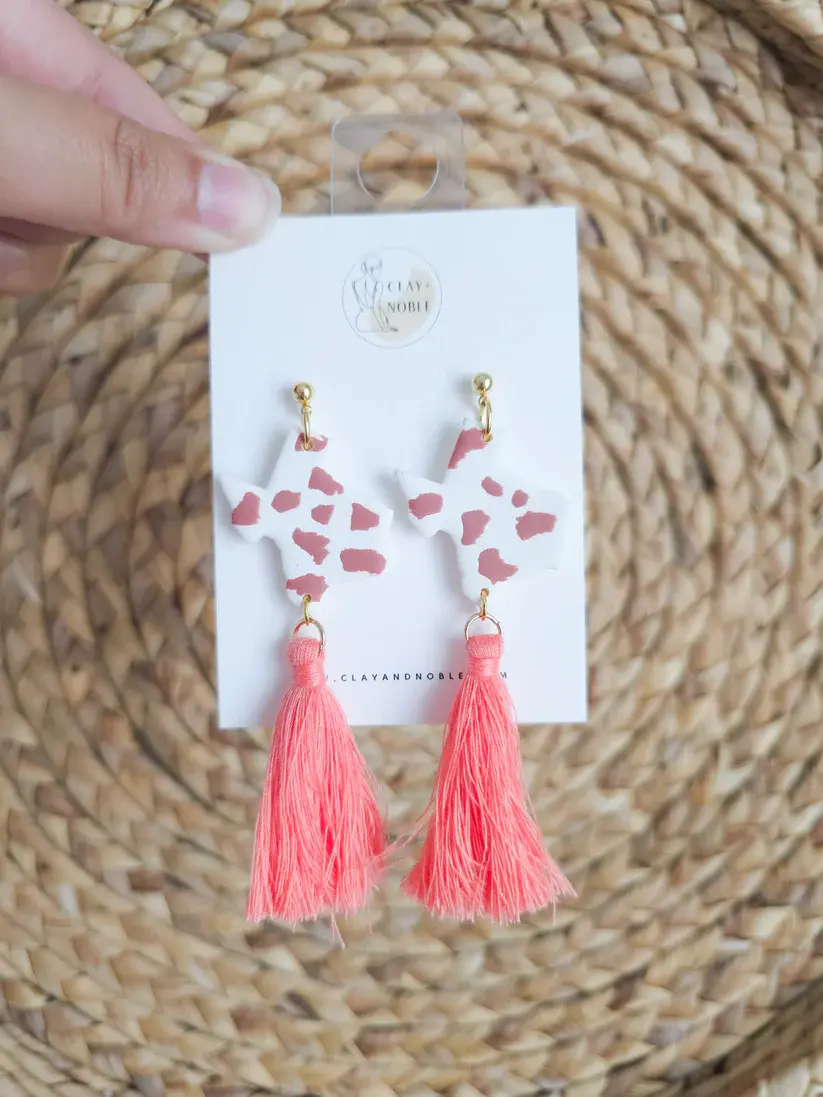 Thumbnail: Cowprint Texas w/ fringe