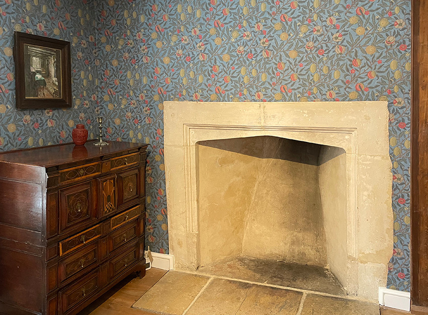 A bedroom at Kelmscott Manor