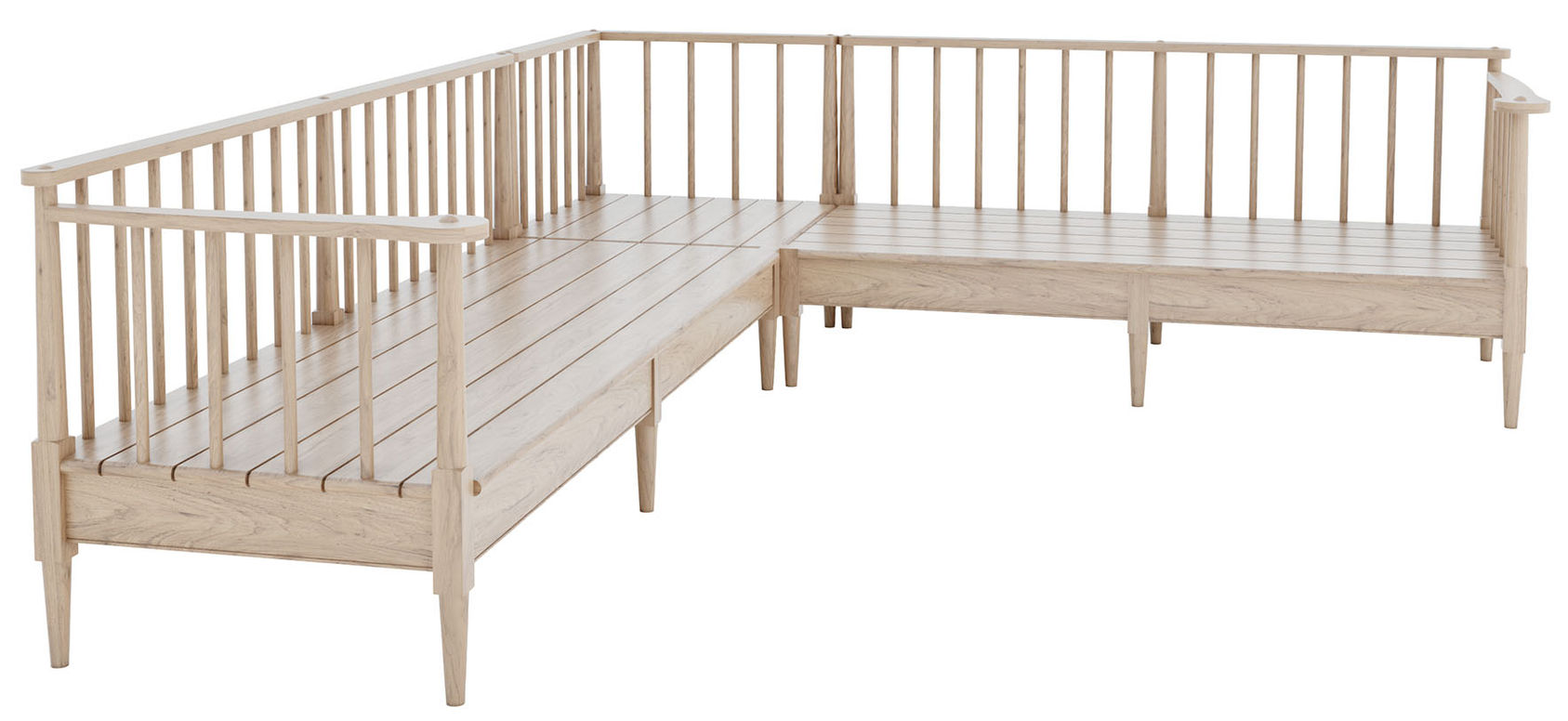 Huckleberry Solid Oak Kilifi Modular Sofa (without cushions)