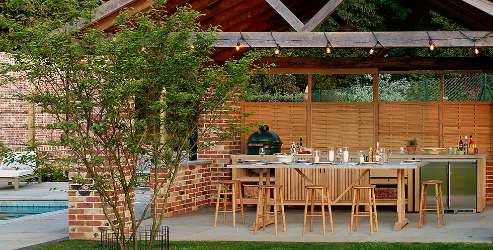 A Huckleberry Contemporary Outdoor Kitchen
