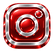 Ícone Instagram 3D vermelho cromado.png